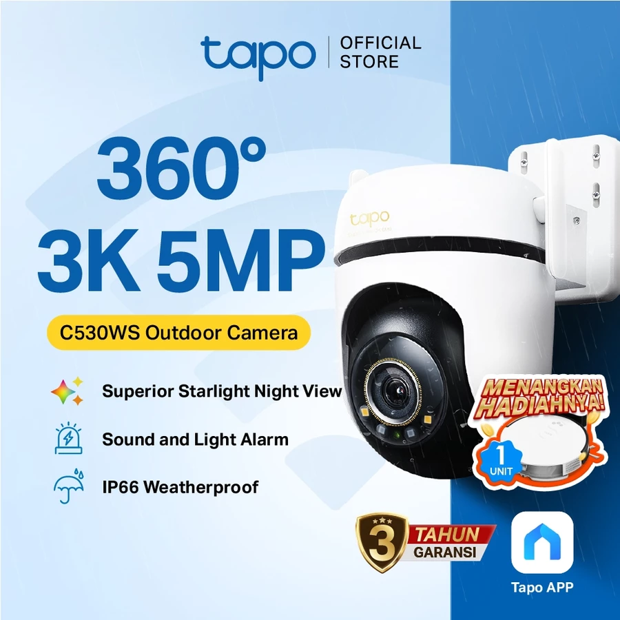 Tapo C530WS | Kamera CCTV WiFi Outdoor | 3K 5MP